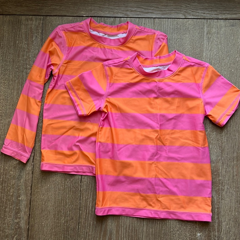 EUC Bundle of Primary Long sleeve & Short Sleeve rash guard